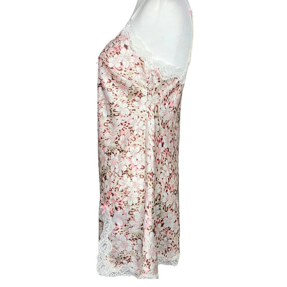 Victoria’s Secret Leopard Floral Chemise Slip Mini Dress. Medium. Fairy, Retro - Picture 5 of 11